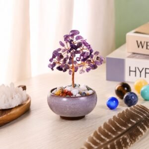 Amethyst Kristallbaum Ornament