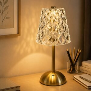 Kabellose Kristall-Touch-Tischlampe